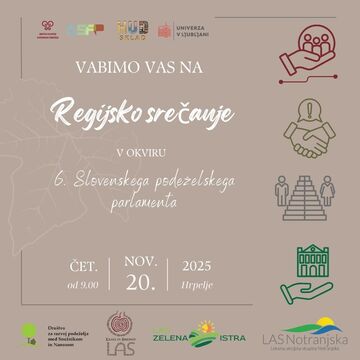 Regijsko srečanje v okviru 6. Slovenskega podeželskega parlamenta - vabilo