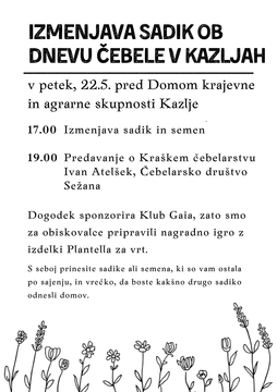 Izmenjava sadik, Vir: KS Kazlje
