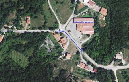 Lokacija delne zapore